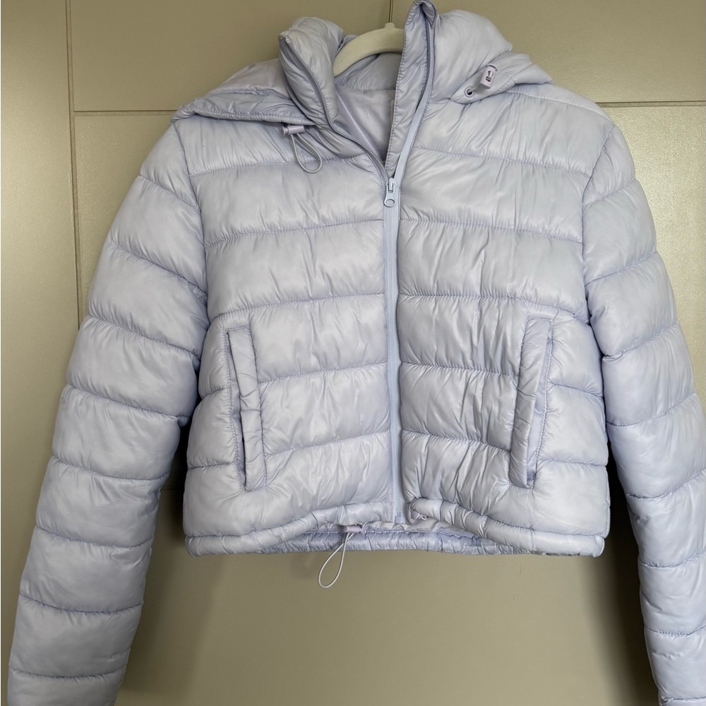 Primark Lavender Hooded Puffer Jacket
